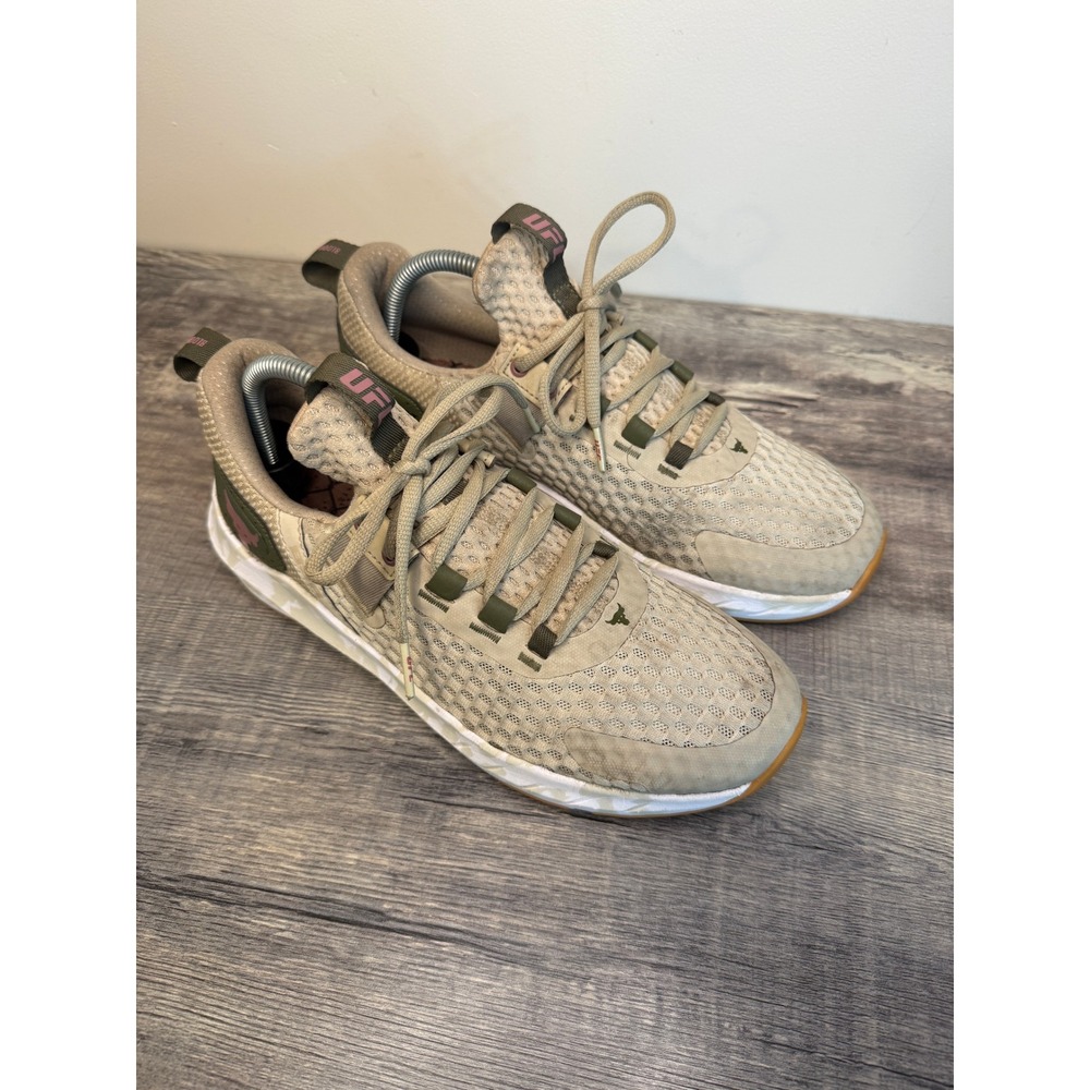 Under Armour Project Rock BSR 2 Mens 8 Womens 9.5 Beige Olive 3027347-201